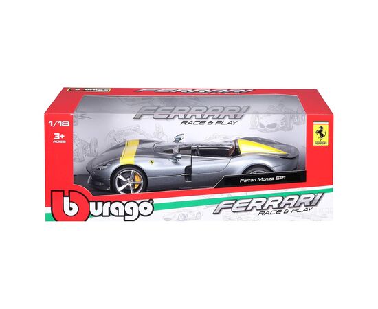 Масштабная модель автомобиля Bburago Автомодель серии R&P – Ferrari Monza SP1, 1:18 (18-16013), изображение 9