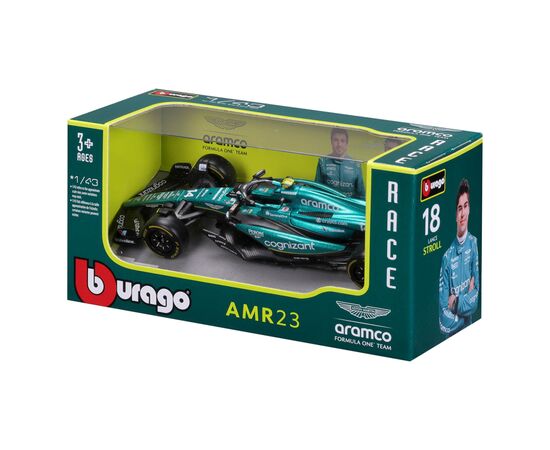 Масштабная модель автомобиля Bburago Автомодель - Aston Martin AMR23 (2023) 1:43 (18-38090), изображение 7