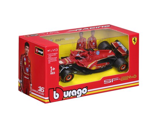 Масштабна модель автомобіля Bburago Автомодель - Ferrari Racing - SF-24, 1:43 (18-36844), зображення 8