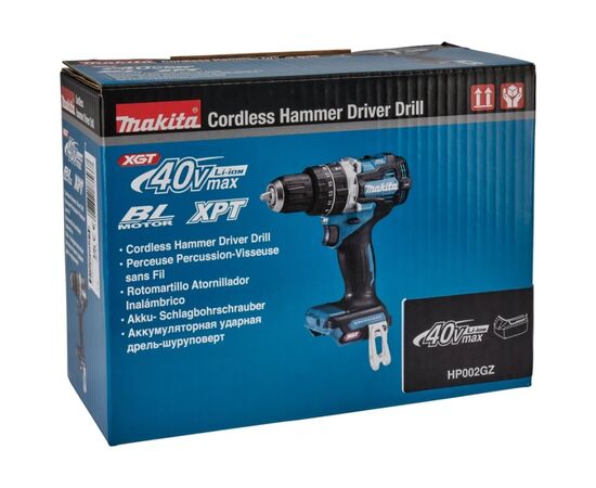 Шуруповерт Makita HP002GZ XGT 40 V Max (без АКБ та ЗП) (HP002GZ), зображення 6