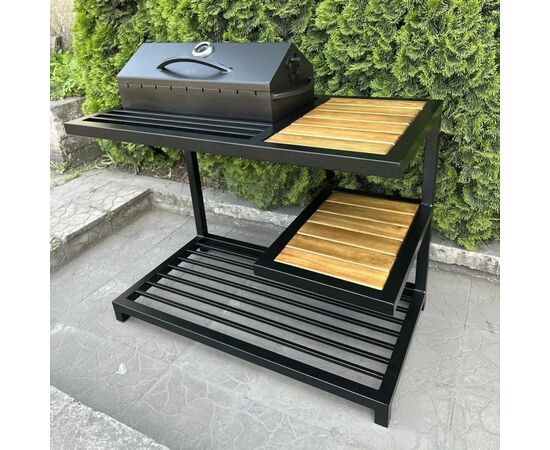 Мангал Metalzavod Одін на 9 шампурів 4мм в стилі LOFT (MLB9-4CP), изображение 2