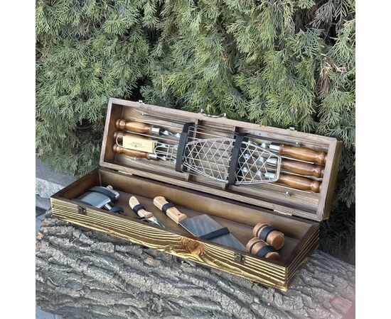 Набор для барбекю Metalzavod Майстер BBQ світла текстура (PN-BBQ-TLT), изображение 4
