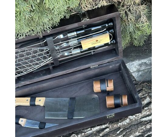 Набор для барбекю Metalzavod Майстер BBQ чорний (PN-BBQ-BL), изображение 7