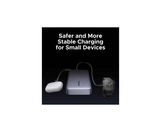Батарея универсальная Ugreen 20000 mAh 67W Cable Space gray (U_55996B), изображение 4