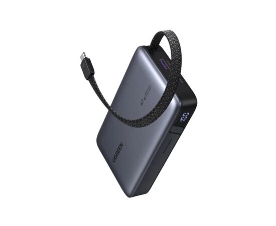 Батарея универсальная Ugreen 20000 mAh 67W Cable Space gray (U_55996B)