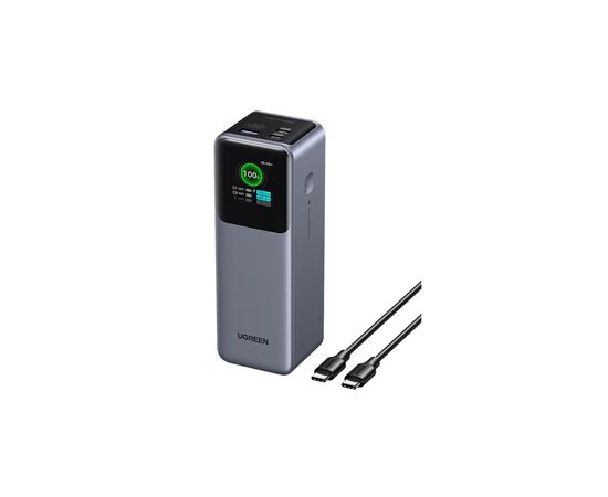 Батарея универсальная Ugreen 25000 mAh 200W Fast Charging Space Gray (U_35525B), изображение 2