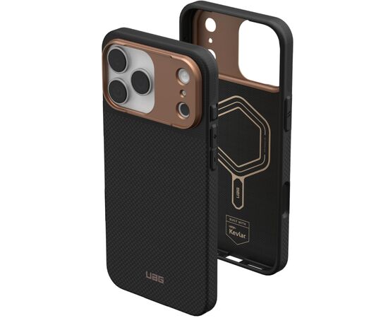 Чехол для мобильного телефона UAG iPhone 17 Pro Max Fibr Armr Magsafe Kevlar Graphite/Bronze (114554113985), изображение 8