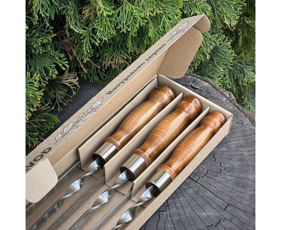 Шампур Metalzavod Набір Гриль-майстер 6 шт ретро (N6-SHMP-DR-630x12x3-RT), изображение 8