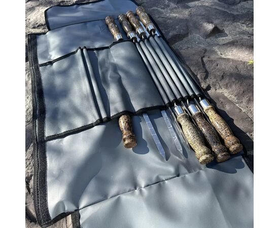 Шампур Metalzavod Набір Арго 6/1/1 мармурова ручка в сірому чохлі (N6-1-1-SHMP-ARGO-07-MR), изображение 5