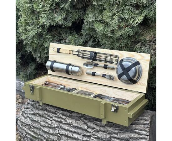 Набор для барбекю Metalzavod Комбат оливковий (PN-Kombat-OLV), изображение 4