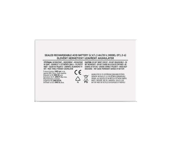 Батарея к ИБП EMOS B9651 AGM 6V 1.3Ah fast 4,7mm (B9651), изображение 7