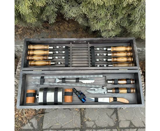 Набор для барбекю Metalzavod Мисливець темна текстура (PN-Myslyveс-TDK), изображение 5