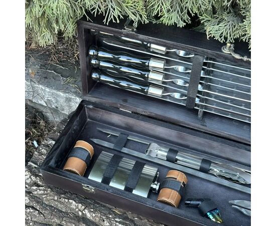 Набор для барбекю Metalzavod Мисливець чорний (PN-Myslyveс-BL), изображение 8