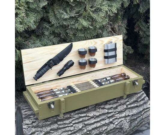 Набор для барбекю Metalzavod Мілітарі оливковий (PN-Militari-OLV), изображение 2
