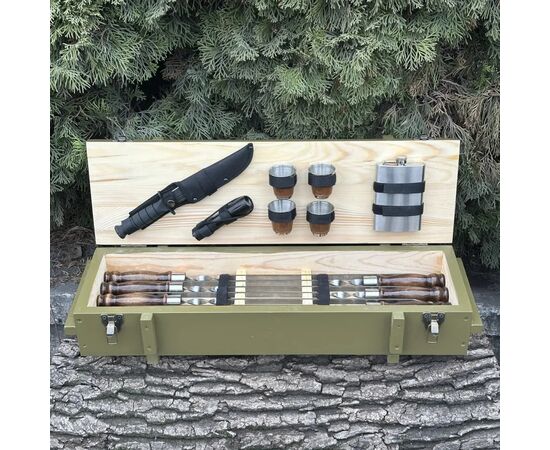 Набор для барбекю Metalzavod Мілітарі оливковий (PN-Militari-OLV), изображение 3