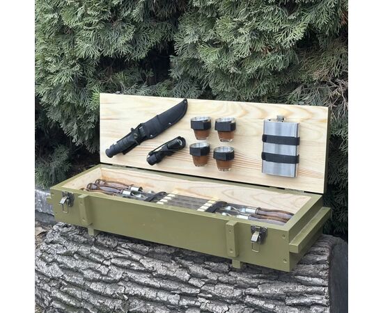Набор для барбекю Metalzavod Мілітарі оливковий (PN-Militari-OLV), изображение 4