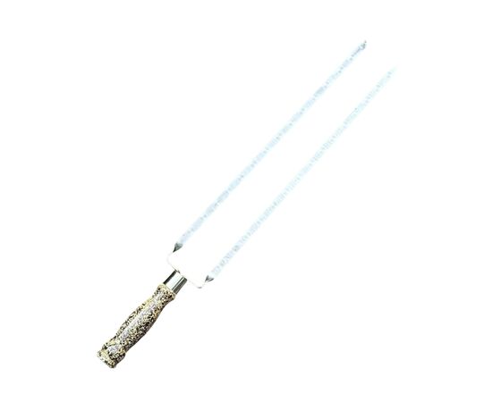Шампур Metalzavod Подвійний 630х12х3мм мармуровий (DBL-SHMP-DR-630x12x3-MR)