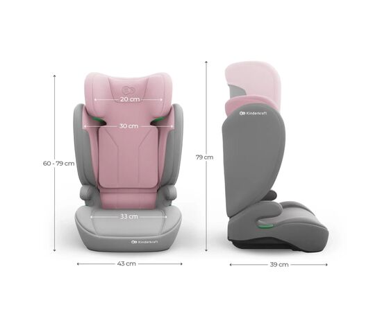 Автокресло Kinderkraft i-Spark 2 Plus i-Size Pink (KCISPA02PNKPL00) (5902533931507), изображение 10