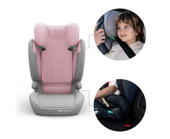 Автокресло Kinderkraft i-Spark 2 Plus i-Size Pink (KCISPA02PNKPL00) (5902533931507), изображение 5