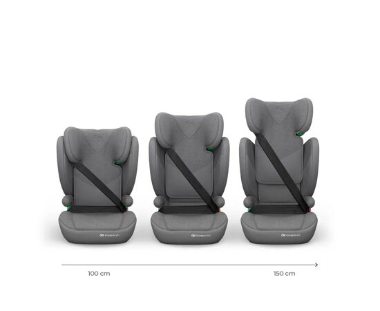 Автокресло Kinderkraft Junior Fix 2 Plus i-Size Grey (KCJUFI20GRYPL0N) (5902533931156), изображение 2