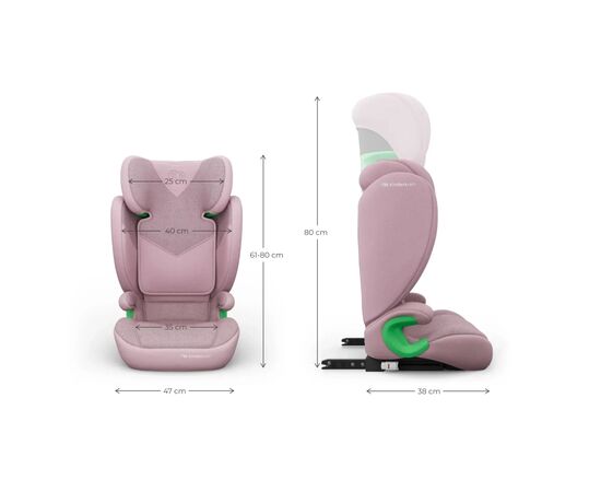 Автокресло Kinderkraft Junior Fix 2 Plus i-Size Pink (KCJUFI20PNKPL0N) (5902533931170), изображение 7