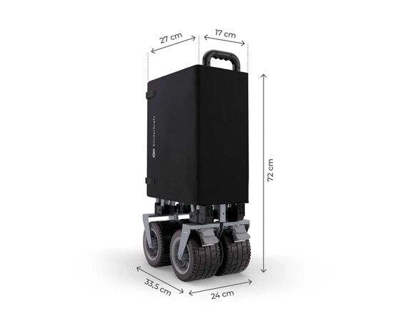 Коляска Kinderkraft Rollster Mystic складная туристическая тележка Black (KSROLL00BLK0000) (5902533928736), изображение 6