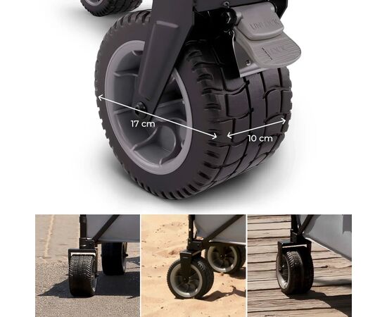 Коляска Kinderkraft Rollster Mystic складная туристическая тележка Black (KSROLL00BLK0000) (5902533928736), изображение 7