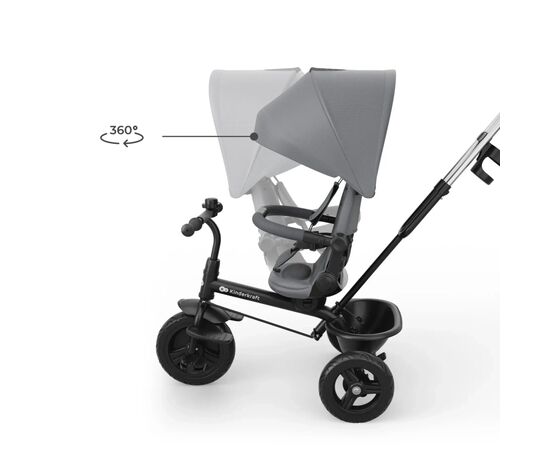 Детский велосипед Kinderkraft Aston 2 Plus Grey (KRASTO02GRYPL00) (5902533929900), изображение 2