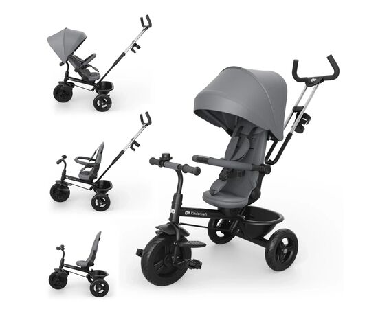 Детский велосипед Kinderkraft Aston 2 Plus Grey (KRASTO02GRYPL00) (5902533929900)