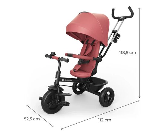 Детский велосипед Kinderkraft Aston 2 Plus Pink (KRASTO02PNKPL00) (5902533929924), изображение 12