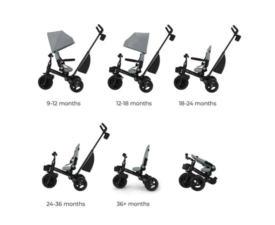 Детский велосипед Kinderkraft Aveo 2 Plus Grey (KRAVEO02GRY0000) (5902533929474), изображение 10