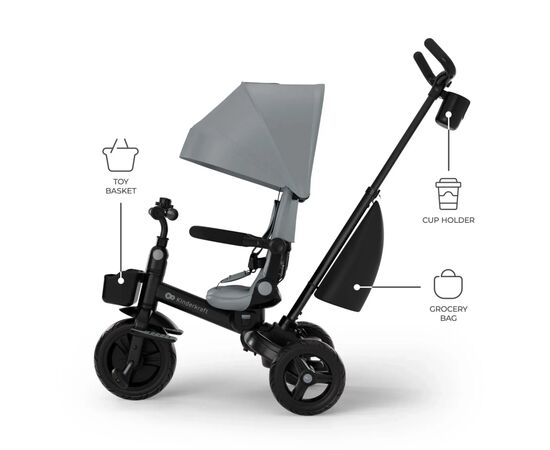 Детский велосипед Kinderkraft Aveo 2 Plus Grey (KRAVEO02GRY0000) (5902533929474), изображение 7