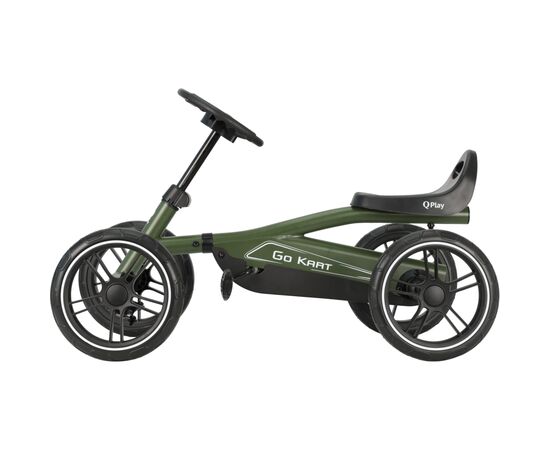 Веломобиль QPlay велокарт дитячий Go Kart Army Green (GK-01GoKartArmy Green), изображение 2