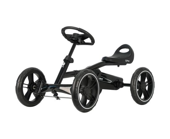 Веломобиль QPlay велокарт дитячий Go Kart Black (GK-01GoKartBlack), изображение 2