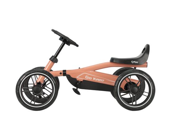 Веломобиль QPlay велокарт дитячий Go Kart Nude Pink (GK-01GoKartNudePink), изображение 2