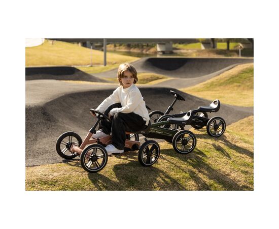 Веломобиль QPlay велокарт дитячий Go Kart Nude Pink (GK-01GoKartNudePink), изображение 3