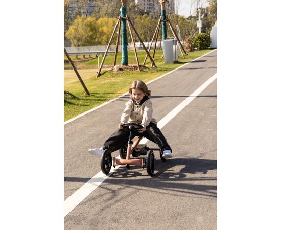 Веломобиль QPlay велокарт дитячий Go Kart Nude Pink (GK-01GoKartNudePink), изображение 5