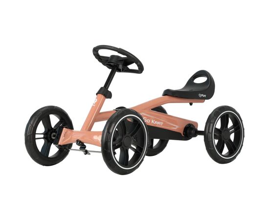 Веломобиль QPlay велокарт дитячий Go Kart Nude Pink (GK-01GoKartNudePink)