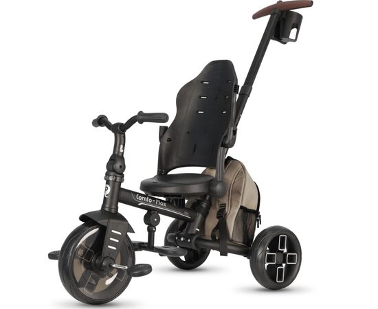 Дитячий велосипед QPlay Comfo Max складаний триколісний Brown (T70 ComfoMaxBrown), зображення 12