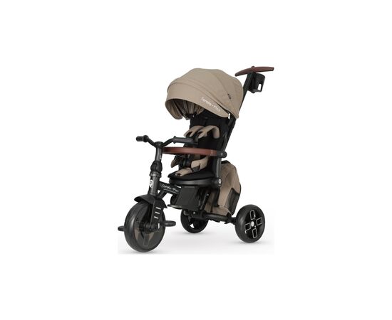 Дитячий велосипед QPlay Comfo Max складаний триколісний Brown (T70 ComfoMaxBrown)