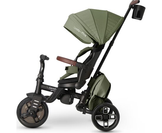 Дитячий велосипед QPlay Comfo Max складаний триколісний Green (T70 ComfoMaxGreen), зображення 7