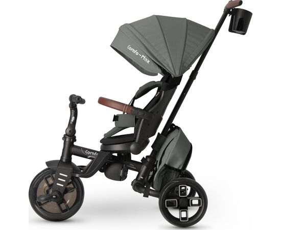 Детский велосипед QPlay Comfo Max складаний триколісний Grey (T70 ComfoMaxGrey), изображение 7
