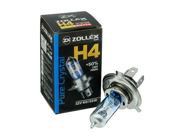 Автолампа Zollex H4 12V 60/55W Pure crystal (2860724), изображение 2
