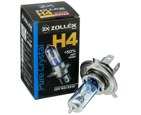 Автолампа Zollex H4 12V 60/55W Pure crystal (2860724), изображение 3