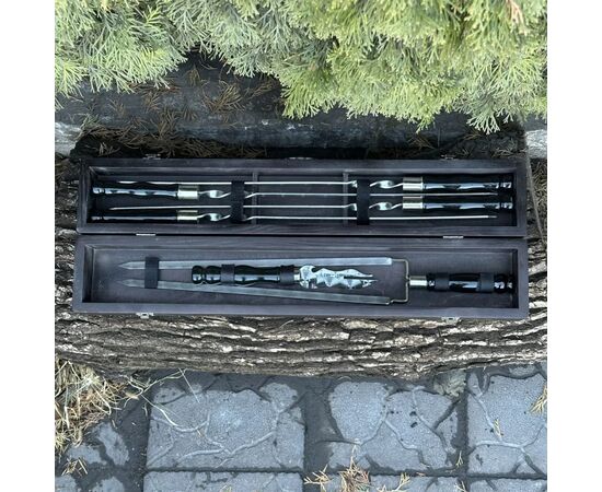 Набор для барбекю Metalzavod ШашлиКейс чорний (PN-ShaCase-BL), изображение 2