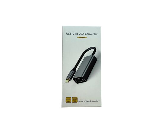 Переходник USB-C to VGA F USB 3.0 Full HD 1080p 60Hz dark gray Dynamode (DM-AD-USB-C-VGA), изображение 10