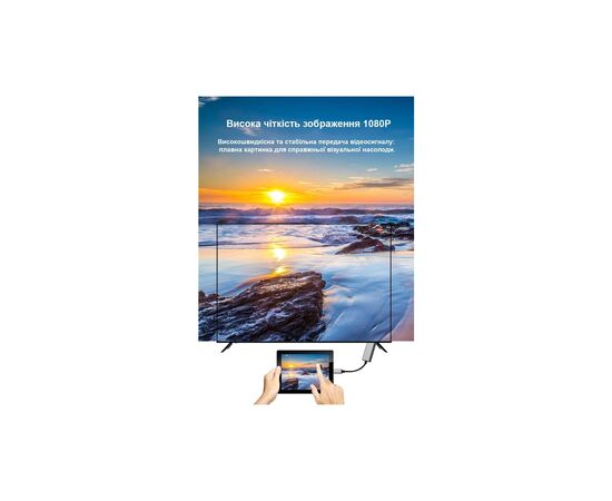 Переходник USB-C to VGA F USB 3.0 Full HD 1080p 60Hz dark gray Dynamode (DM-AD-USB-C-VGA), изображение 7