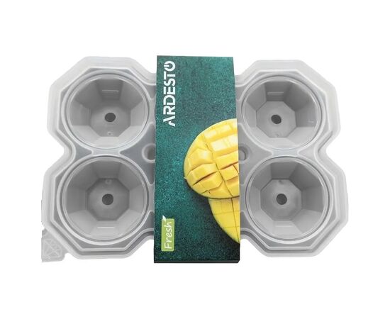 Форма для льда Ardesto Fresh Diamond, 25х15х3.2см, силікон, сірий (AR2341T)