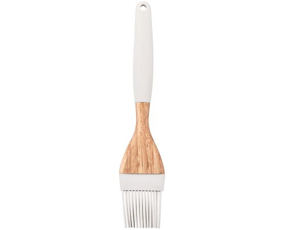 Кисточка кулинарная Ardesto Tasty Baking, 22.3см, силікон, дерево, сірий світлий (AR1561G), изображение 3