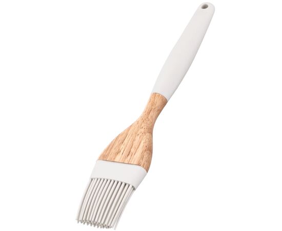 Кисточка кулинарная Ardesto Tasty Baking, 22.3см, силікон, дерево, сірий світлий (AR1561G)